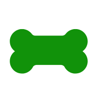 aluminium hondenpenning groen