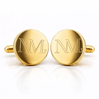 manchetknopen met huwelijksmonogram