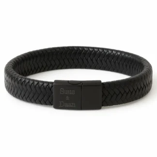 Heren Leren Naam Armband