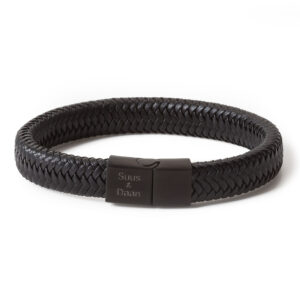 gepersonaliseerde leren armband heren
