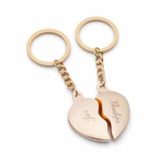 gegraveerde sleutelhanger broken heart