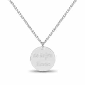 coin ketting gegraveerd