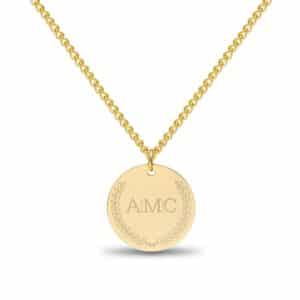 initialen disc ketting