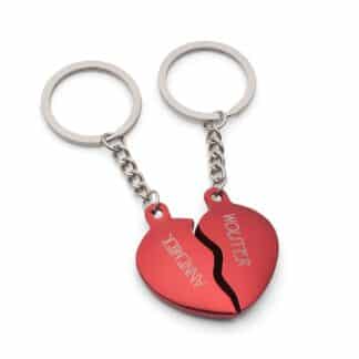 gegraveerde sleutelhanger broken heart