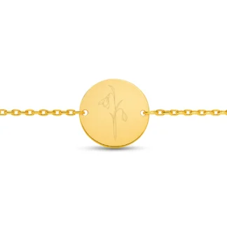 Armband Geboortebloem Januari