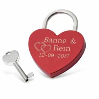 hartjesslot LOVE rood