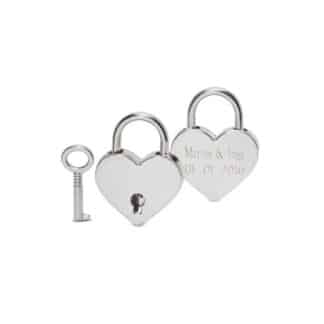 hartjesslot mini zilver