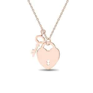 hartjesslot rose goud
