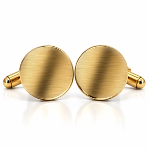 manchetknoop-goud-rond-mat