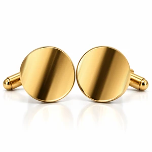 manchetknoop-goud-rond