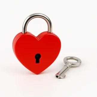 Hangslot hartje rood