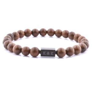 tigereye gegraveerde armband - herenarmband gegraveerd - kralen armband gegraveerd