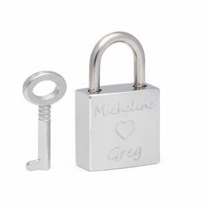 liefdesslotje zilver - liefdesslotjes - liefdeslot - met naam