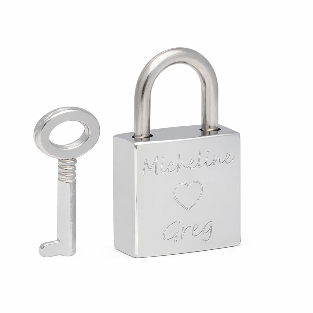 liefdesslotje zilver - liefdesslotjes - liefdeslot - met naam