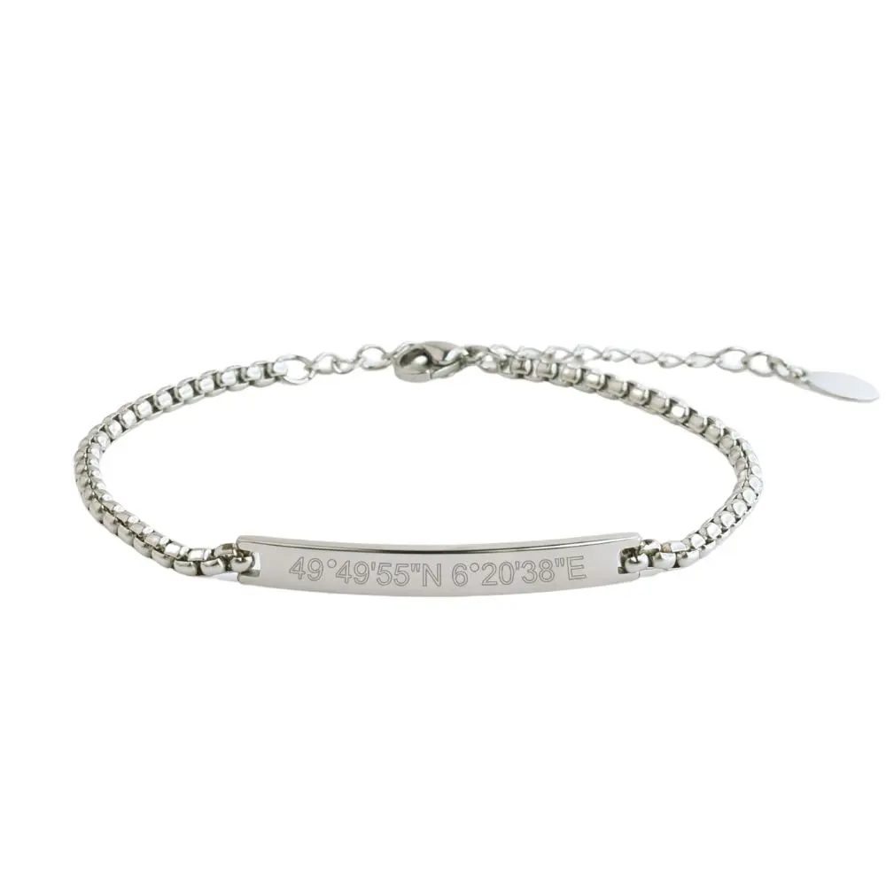zilver SS armbanje coordinaten