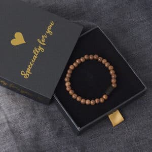tigereye gegraveerde armband - heren armband gegraveerd - kralen armband gegraveerd